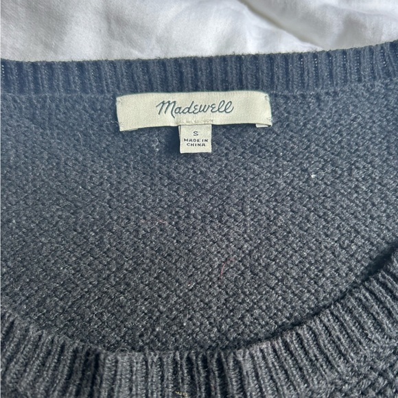 New madewell knit black sweater size small - Picture 2 of 3